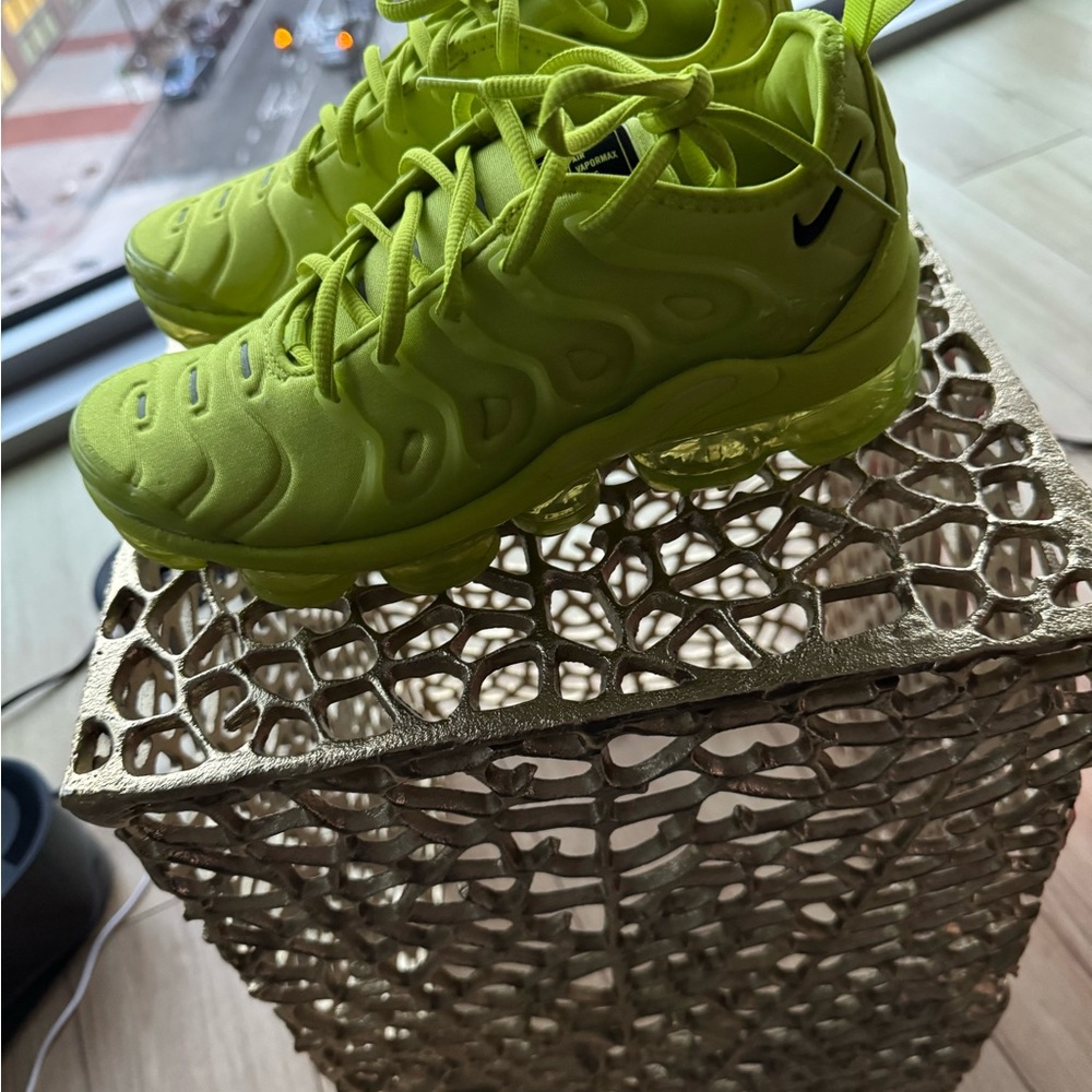 Nike Neon Green Air VaporMax Plus Sneakers